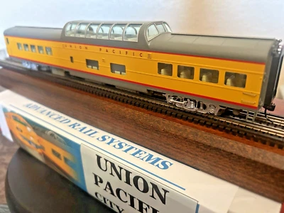 UNION PACIFIC " CITY " ACF DOME COACH Car w/INTERIOR - HO Scale 932-9580 NEW OOP - Image 1 of 4