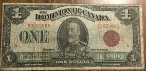 1923 DOMINION OF CANADA 1$ BANK NOTE - Picture 1 of 2