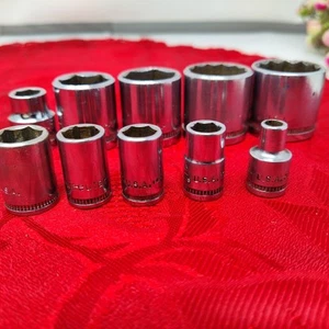 10X Vintage Kraeuter 1/4 N 3/8 Drive Sockets VTG USA MADE - Picture 1 of 9