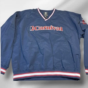 Vintage Carnival Triumph Pullover Jacket Mens XL Embroidered Cruise Ship 90s - Picture 1 of 10