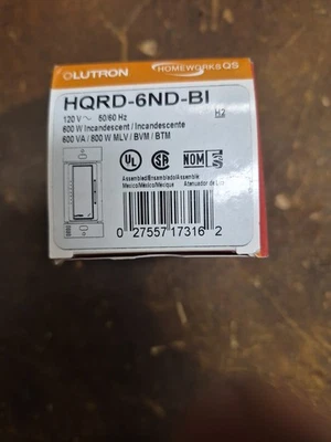 Lutron, Homeworks QS  HQRD-6ND-bi - Image 1 of 4