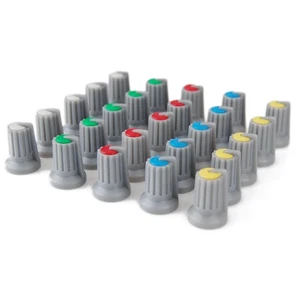 Drehknöpfe 25-tlg. Set Drehknopf für Mischpult Potiknöpfe Poti Regler 6 mm Achse - Bild 1 von 3