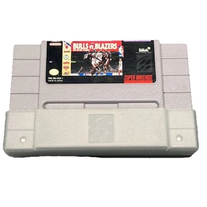 Super Nintendo SNES Bulls vs. Blazers - Cartucho de Videojuego Auténtico Probado - Imagen 1 de 5