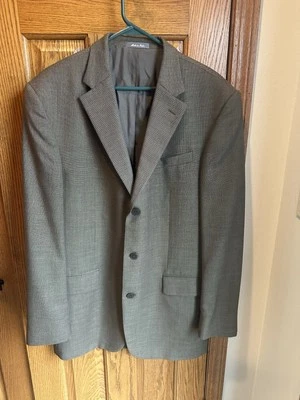 Oscar de la Renta Jacket XL Brown Multi Diamond 100% Wool Blazer 44 XL - Image 1 of 4