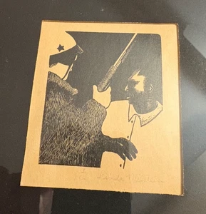 Racial Theme Print African American Arrested by White Police #3/6 Linda Milstein - Picture 1 of 8