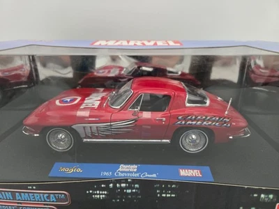 Chevrolet Corvette 1965 escala 1/18 diecast 36002 - Capitán América Foto 1 de 4