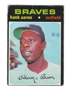 Tarjeta de béisbol 1971 O-PEE-CHEE #400 Hank Aaron (en muy buena condición-) - Imagen 1 de 2
