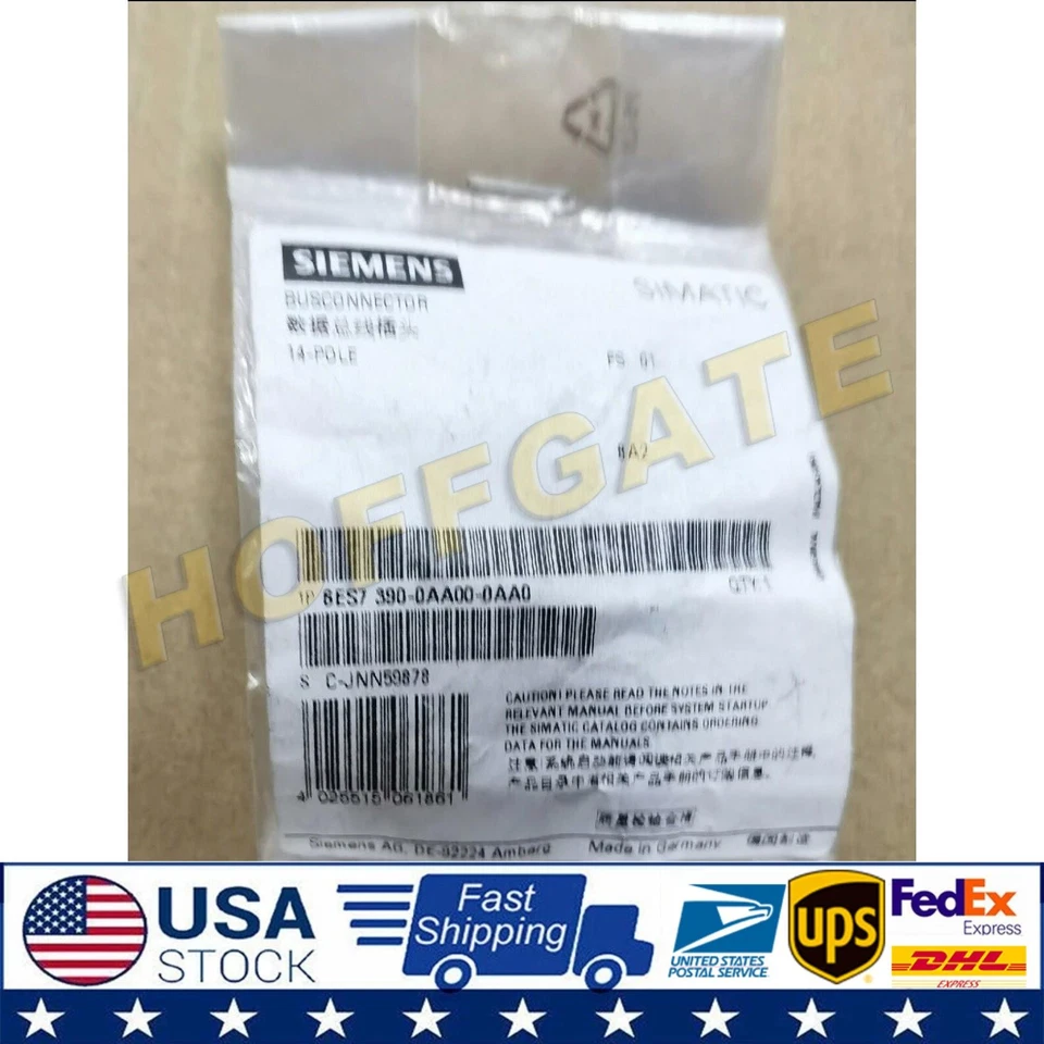Siemens 7202001-01 6ES7390-0AA00-0AA0 Bus Connector 5pcs
