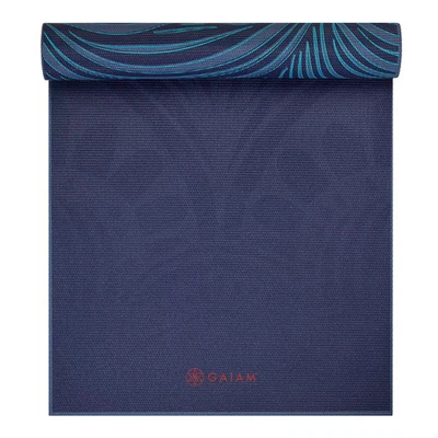 Estera de yoga reversible Gaiam Premium - mantra mandala verde azulado (6 mm) Foto 1 de 4