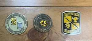 3 ROTC Challenge Coins: Webfoot Battalion, LDAC Warrior Forge, Commander Award. - Picture 1 of 8