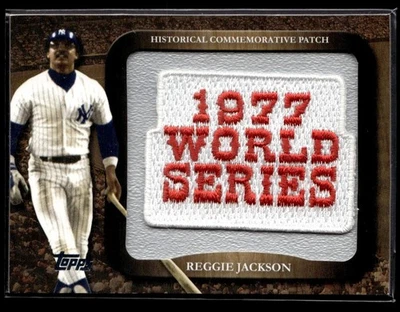 2009 Topps 1977 World Series Commemorative Patch Reggie Jackson Patch New York - Image 1 of 2