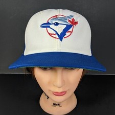 Vtg Toronto Blue Jays Fitted Hat Size 6 3/4 New Era Dupont Visor Pro Model 1978