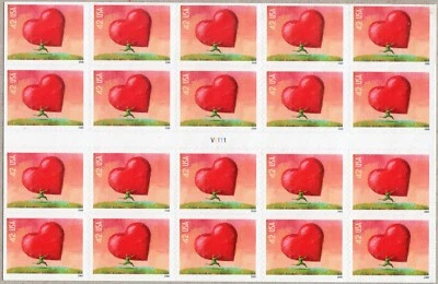 Scott #4270a 42¢ All Heart (Runner) Booklet of 20 Stamps - Sealed - Image 1 of 3