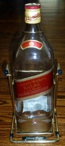 Vintage Extra Large 3.75 Litre Johnnie Walker Red Label Bottle Tilt Pour Cradle - Picture 1 of 6