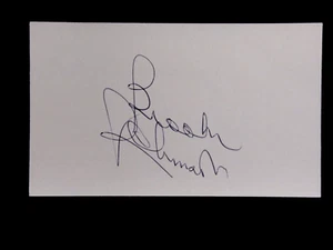 BROOKS ROBINSON BECKETT CERTIFIED AUTHENTIC SIGNED INDEX CARD AUTOGRAPH ORIOLES - Picture 1 of 3