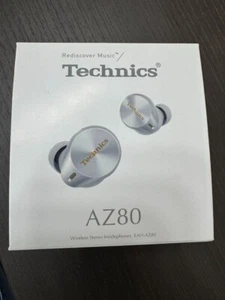Technics EAH-AZ80-S Wireless Earphone Silver Noise-Can Good Used From JP - Picture 1 of 9