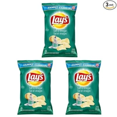Patatas fritas, sal y vinagre Lay's 220 g/8 oz. (PACK 3) -ENVÍO GRATUITO Foto 1 de 2