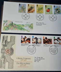 GB - SELECTION OF 10 COMMEMORATIVE FIRST DAY COVERS 1984/95 - PHOTOS  - Picture 1 of 5