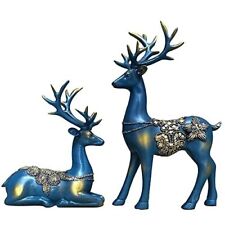 Creative Resin Golden Reindeer Sculptures | Beautiful Home Decor | Lifts up Ener