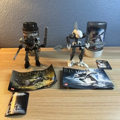 LEGO Bionicl Toa Nuva 8566 + Rahkshi Kurahk 8588 lot both almost complete - Image 1 of 4