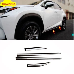 For Lexus NX200t NX300h 2015-2021 ABS Chrome Side Door Body Molding Cover Trims - Picture 1 of 6