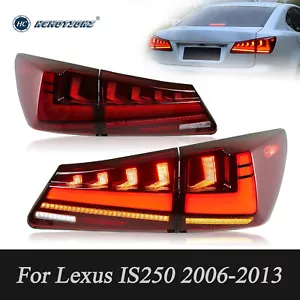 HC Motion V2 LED Tail Lights For Lexus IS250 IS350 ISF 2006-2013 Red Aniamtion - Picture 1 of 10