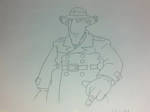 inspector gadget cel drawing production used animation art - Picture 1 of 2