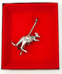Vintage Towle Silversmiths Carousel Kangaroo Silver Plated Christmas Ornament - Picture 1 of 5