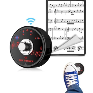 UK Rechargeable Bluetooth Page Turner Pedal Wireless Foot Switch for Music Sheet - Picture 1 of 11