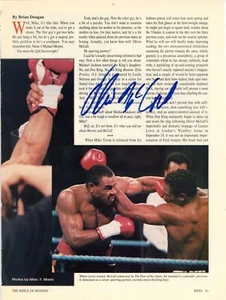 Oliver McCall Autographed Magazine Photo Boxing Champ 177633 - Picture 1 of 2