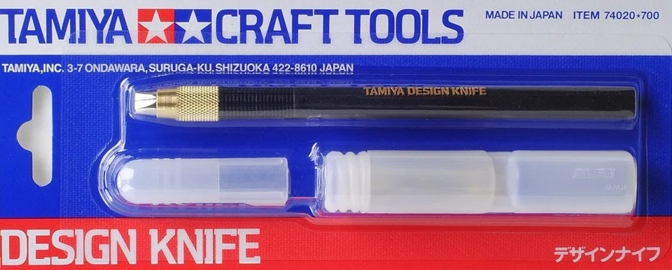 Tamiya #74020 Design Knife w/30pcs Spare Blades Kit Craft Model Tools NIB Cutter - Image 1 of 1