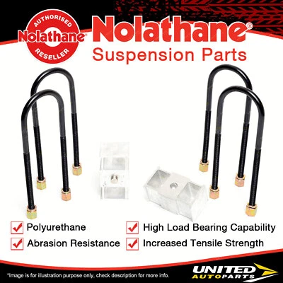 Nolathane Rear Lowering block kit for Ford Courier PE PF PG PH Econovan JG JH - image 1 of 3