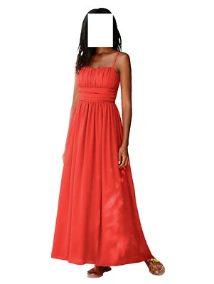 Alba Moda Langes Chiffon Kleid orange Gr. 42 0518884759 - Bild 1 von 4