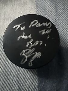 NHL Brent Burns Hurricanes Sharks Wild Signed & Inscribed “To David” Puck