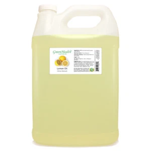 Großpackung ätherisches Zitronenöl - 1 Gallone - klare Kunststoffkanne mit Kappe - GreenHealth - Bild 1 von 7