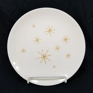 Piatto da portata vintage Star Glow Gold 10 pollici Royal China MCM Atomic made in USA - Foto 1 di 7