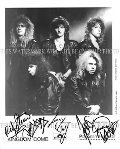 KINGDOM COME BAND SIGNIERTES AUTOGRAMM 8x10 RP PROMO FOTO JAMES KOTTAK LENNY WOLF + - Bild 1 von 1
