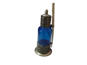 Handgefertigter marokkanischer Kohlglas Metallbehälter - Bild 1 von 5