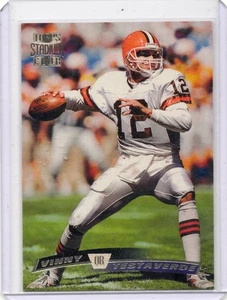 1996 Topps Stadium Club - Vinny Testaverde #4 Cleveland Browns - Picture 1 of 2