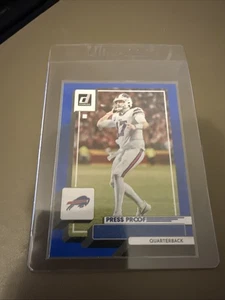 Josh Allen 2022 Donruss Blue Press Proof Buffalo Bills #116 - Picture 1 of 2