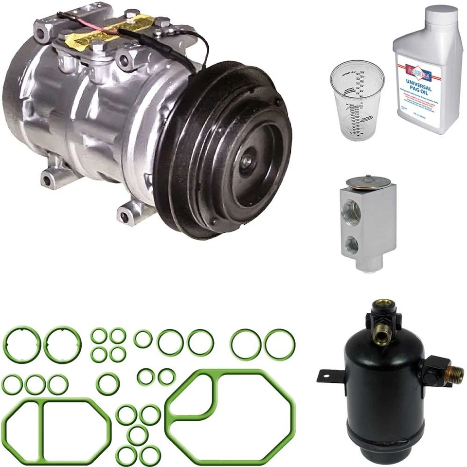 Compresor de aire acondicionado Omega con kit de reparación de aire acondicionado para Mercedes Benz 420SEL 560SEL 560SEC Foto 1 de 1