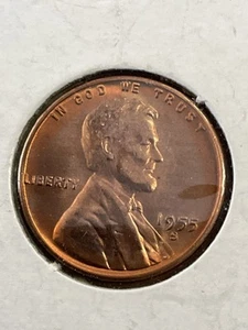 1955 Wheat Penny S Minted. Uncirculated. - Picture 1 of 4