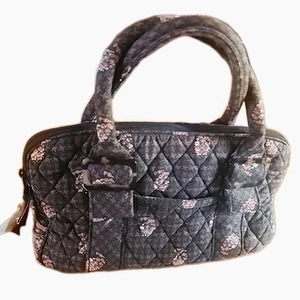 Vera Bradley Lucy Houndstooth Multi Color Small Satchel Handbag Retired - Picture 1 of 14