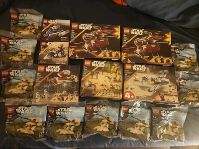 Lego Star Wars lote de 17 novo em folha - Imagem 1 de 4