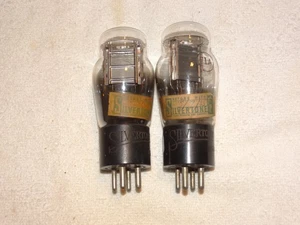 2 x 71-A Silvertone ST Tubes *Hot Stamped Base*Very Strong Pair*#12 - Picture 1 of 4