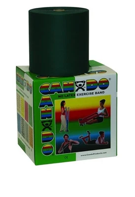 Banda de ejercicio sin látex Cando-1385641 CanDo 10-5693, 100 yardas, verde-mediana Foto 1 de 4