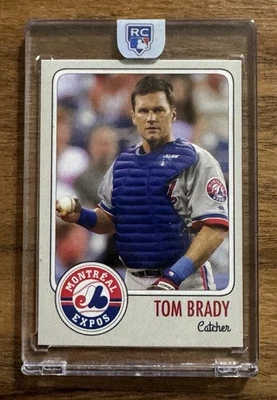 Tarjeta de béisbol Tom Brady EXPOS Rookie SP #12 RC Montreal Expos / ENCASCADA Y SELLADA Foto 1 de 4