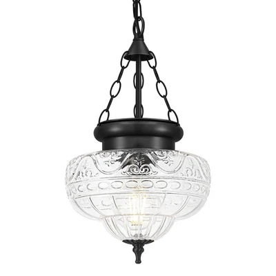 Lámpara Colgante Vintage - Lámpara Colgante Negra Mate Isla Cocina con Manija... Foto 1 de 4