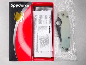 RARE Spyderco Paramilitary 2 Jade M4 Tanto C81GM4PTBK2 Discontinued Exclusive - Picture 1 of 12
