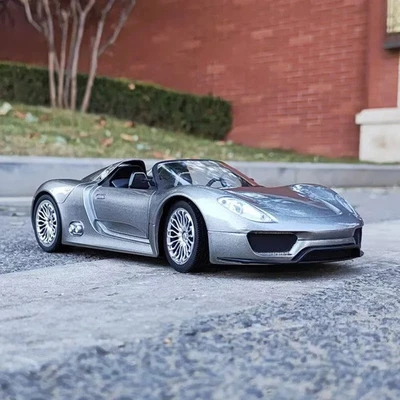 1:18 Porsche 918 Roadster Alloy Diecast Sports Car Model Racing Toy Gift - Image 1 of 4